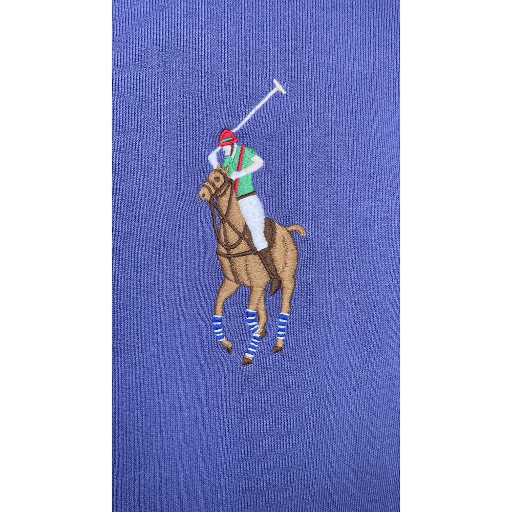 Polo Ralph Lauren Big Pony Hoodie Preppy Classic Sweatshirt  Purple Women's S - Picture 2 of 13